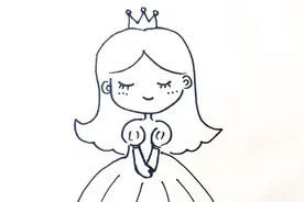 简笔画教程｜学画可爱的小公主在手抄报手账本里，大人小孩都能画视频封面
