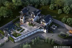 豪华中式庭院别墅，带大面积花园，你想住在这样的房子里养老吗？图片