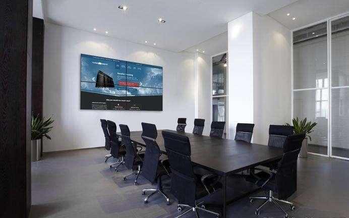 智能会议平板液晶拼接屏_现代化会议室显示大屏_led显示屏能单块使用吗