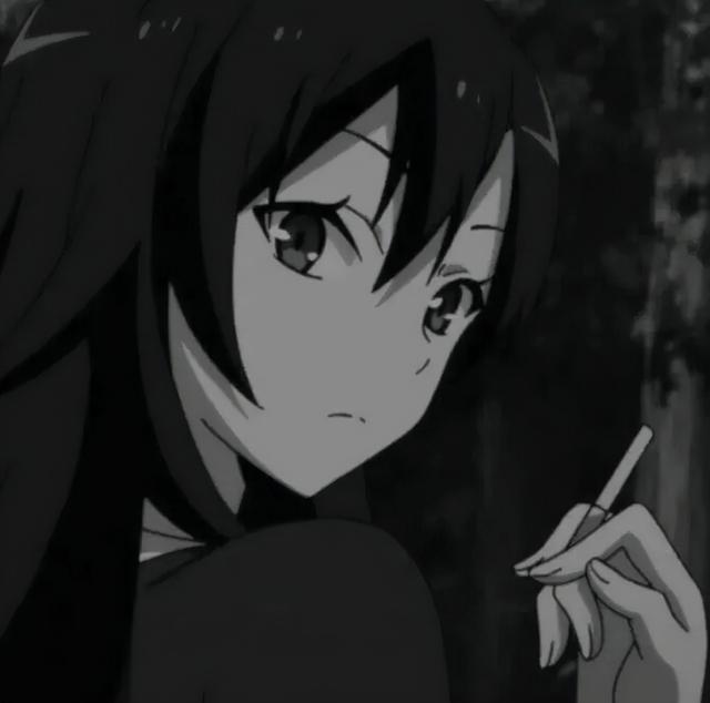 一组伤感忧郁动漫丧头