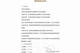中考数学丨圆的重难点知识最全汇总！图片