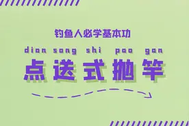 钓鱼人必学基本功：点送式抛图片