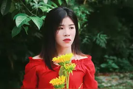 「人物写真」向日葵图片