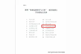 国务院学位委员会正式批准！华中科技大学新增1个博士学位授权点！图片