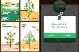 支付宝蚂蚁森林新环保项目“嘉塘保护地”正式上线图片