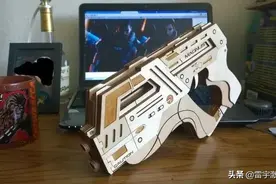 儿时的梦想，我用激光切割制作《质量效应》M-6 Carnifex橡皮筋枪图片