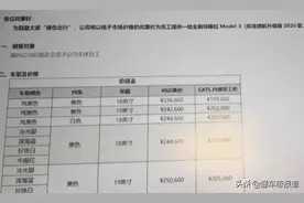 曝光｜宁德时代内部购车价曝光：Model 3最低19.9万元图片