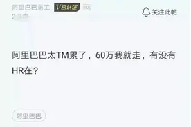 阿里P7程序员吐槽：工作太累，找到60万的工作就离职图片