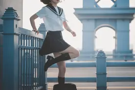 cos写真图集：jk制服，立夏啦，可以穿夏日jk了图片