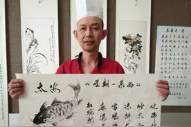 “别人家的食堂”火了！吃饭都在欣赏书画图片