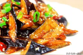 看了直流口水的“口水茄子”，这样做外酥里软不吸油，简单美味图片
