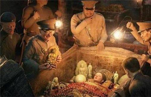 慈禧墓被盗后尸骨图片 慈禧的墓被盗真实照片