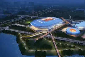 武汉将建华中最大的足球场馆，容纳6万人，国内一流。图片