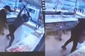 香港发生大劫案！两名黑衣人持大刀大锤闯入金店 1分半洗劫百万珠宝图片