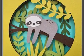 绘画素材｜用彩色卡纸剪贴出漂亮的半立体作品，又美又有创意图片