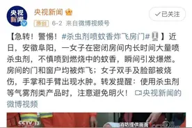 密闭空间+杀虫剂＋蚊香，这套爆燃组合请勿尝试！图片
