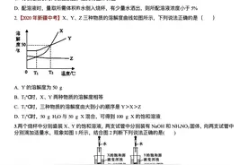 2020—2021年初三化学溶液测试题及答案图片