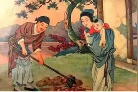 《二十四孝》之郭巨埋儿，一出自编自导自演的伪惊悚剧图片