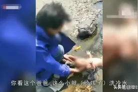 幼童吃泔水与流浪狗同住 官方介入！图片