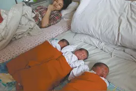 孕妇产下五胞胎，最小的宝宝只有鸡蛋大，网友：她超额完成任务图片
