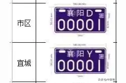 襄阳发布一批新车牌号：市区及各县（市）都有独立编码 涉及电动车图片