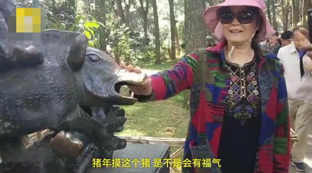 猪年摸猪头万事不用愁，八万人庙会摸福，青铜猪硬是被摸掉了色