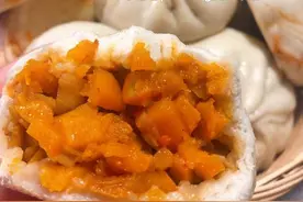 夏日早餐菜谱，南瓜馅包子，简单美味营养，适合夏天，吃不够图片