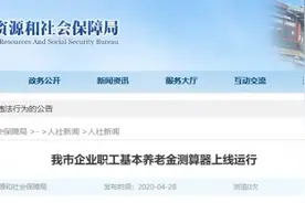 可以提前测算养老金了！图片