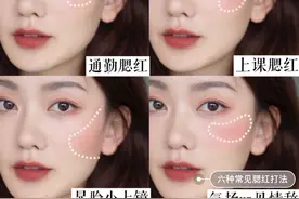 干货教程/6种腮红常见画法——脸型选择指南图片