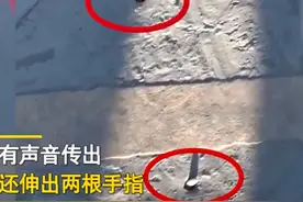 吓人！驾校水泥封死的窨井盖突然伸出两根手指！消防民警合力挖开惊住了！ 【三分钟法治新闻全知道】 ​图片