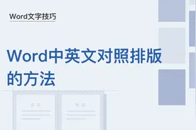 文字技巧—Word中英文对照排版的方法图片