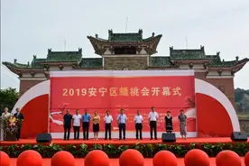 安宁蟠桃大会开幕 看新鲜“桃王”出世图片