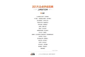 2021年大众点评“必吃榜”发布，合肥上榜17家，你吃过几家？图片
