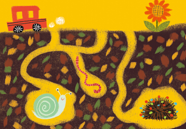 宝宝学画画教程：地下小动物