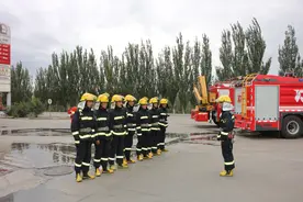 开发区大队新材料园专职队深入重点单位进行熟悉演练图片