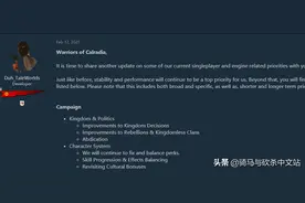 +关注《骑马与砍杀2：霸主》单机模式与游戏引擎开发计划3图片