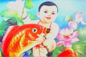 老版“胖娃娃”年画，新婚的夫妻可以收藏呀图片