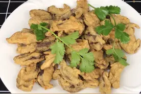 椒盐香菇最地道的做法，面糊调配方法告诉你，出锅外酥里嫩有滋味图片