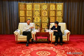 吴秀玲与永定河流域投资有限公司总经理康学增座谈图片