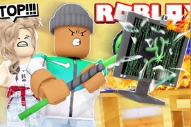 「妞宝宝」虚拟世界Roblox修理工模拟器 前所未有的砸电脑修理法视频封面