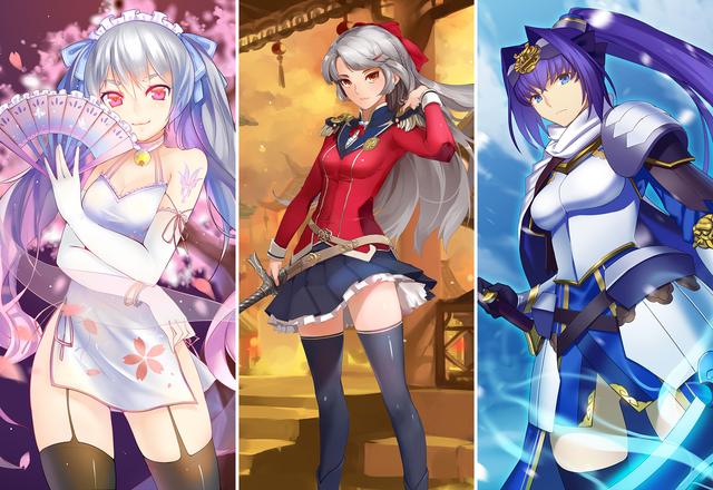 唯美国漫风格《三国罗曼史》游戏卡牌高清原画 女性版三国人物欣赏