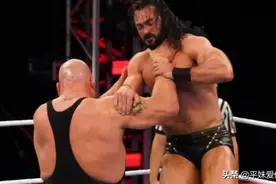WWE德鲁·麦金泰尔首场冠军捍卫战，对上体重500磅的大秀哥！图片