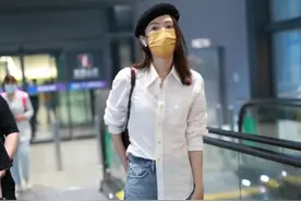 童瑶的时尚真难懂，穿皱巴巴白衬衫配“猪蹄鞋”，好在气质撑得住图片