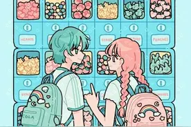 糖果色系少女插画丨拥有愉快生活，储存十吨热爱图片