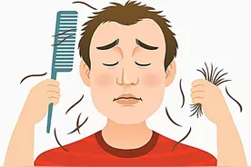 头发与脖子有关，脱发，可能是甲状腺功能异常的表现图片