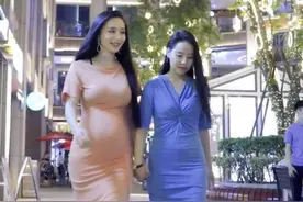 孕妇也可以穿高跟鞋出门？不过，穿搭上还是挺时尚的图片