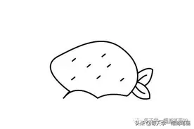 每天学一幅简笔画-草莓蛋糕的画法步骤图解图片