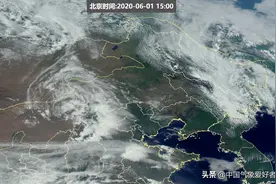 怪事？双螺旋云现身北方，太空清晰可见！分析：可能带来雷暴冰雹图片