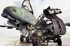 A-10攻击机的“灵魂”，两秒内报销一辆坦克的GAU-8机炮图片