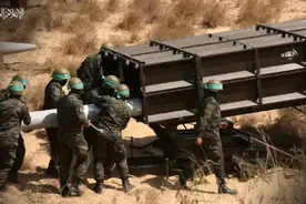 哈马斯新火箭炮成杀手锏，射程120千米，可打击以色列纵深目标图片